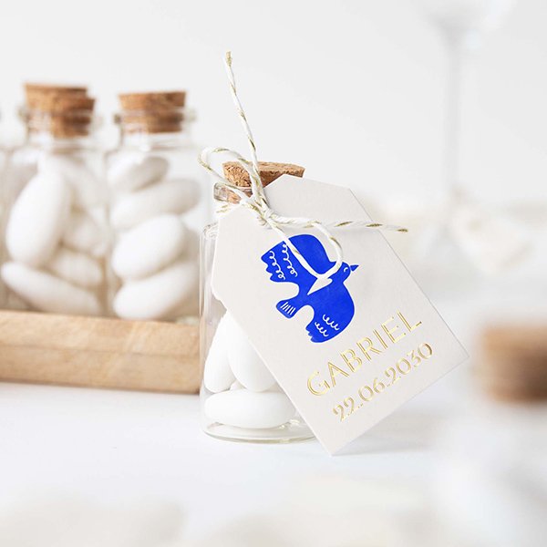 Rechthoekige geboortelabel