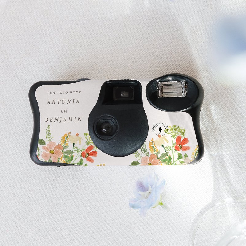 Sticker voor wegwerpcamera