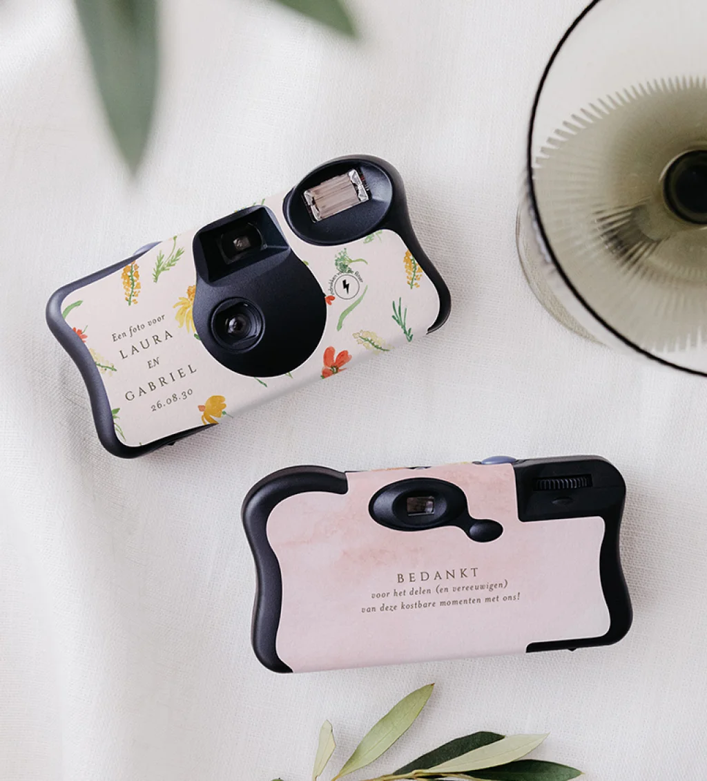 Sticker voor wegwerpcamera