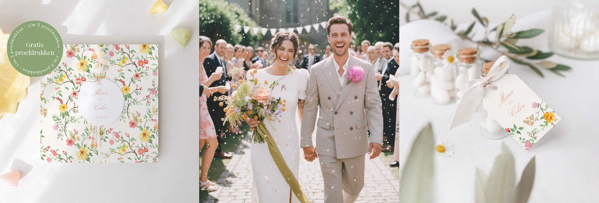 Een kleurrijke bruiloft op het platteland