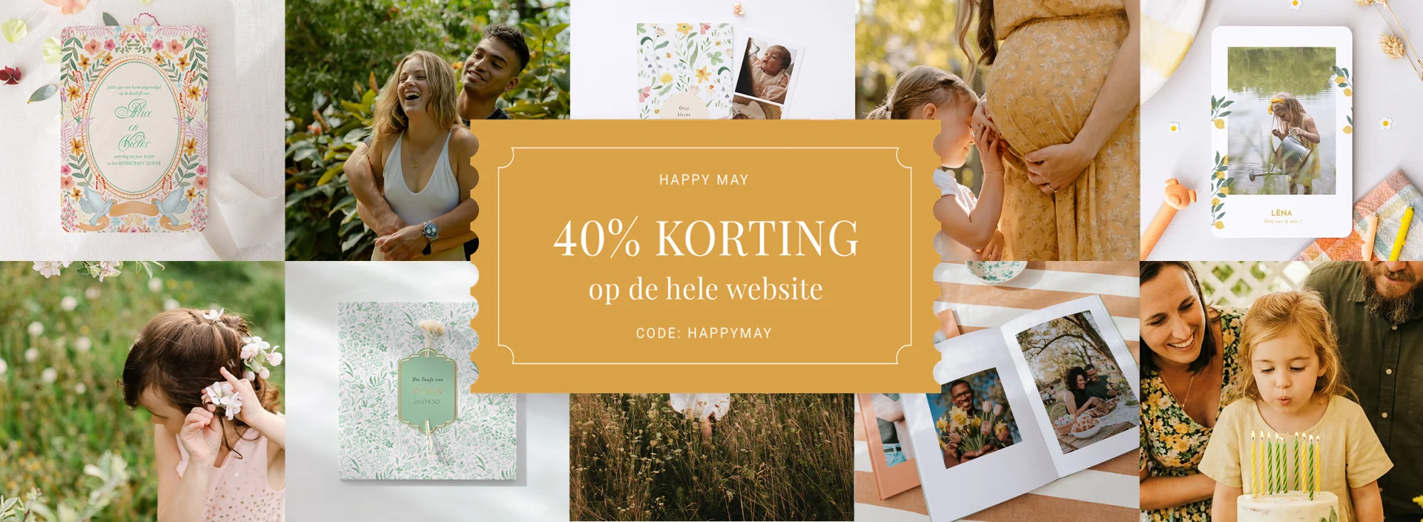 40% KORTING op de hele website met de code: HAPPYMAY