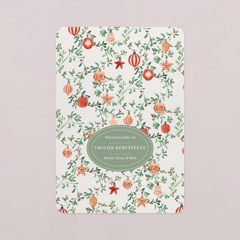 Vintage kerstgroen