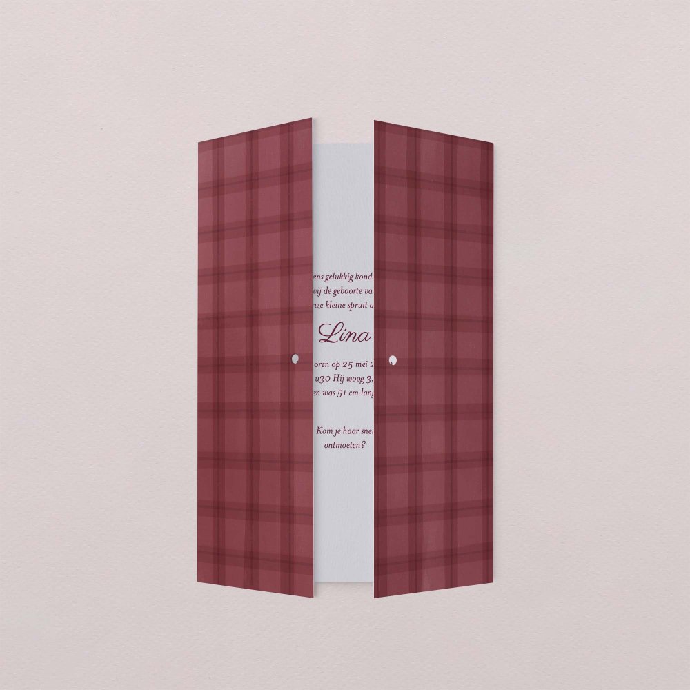 Burgundy tartan