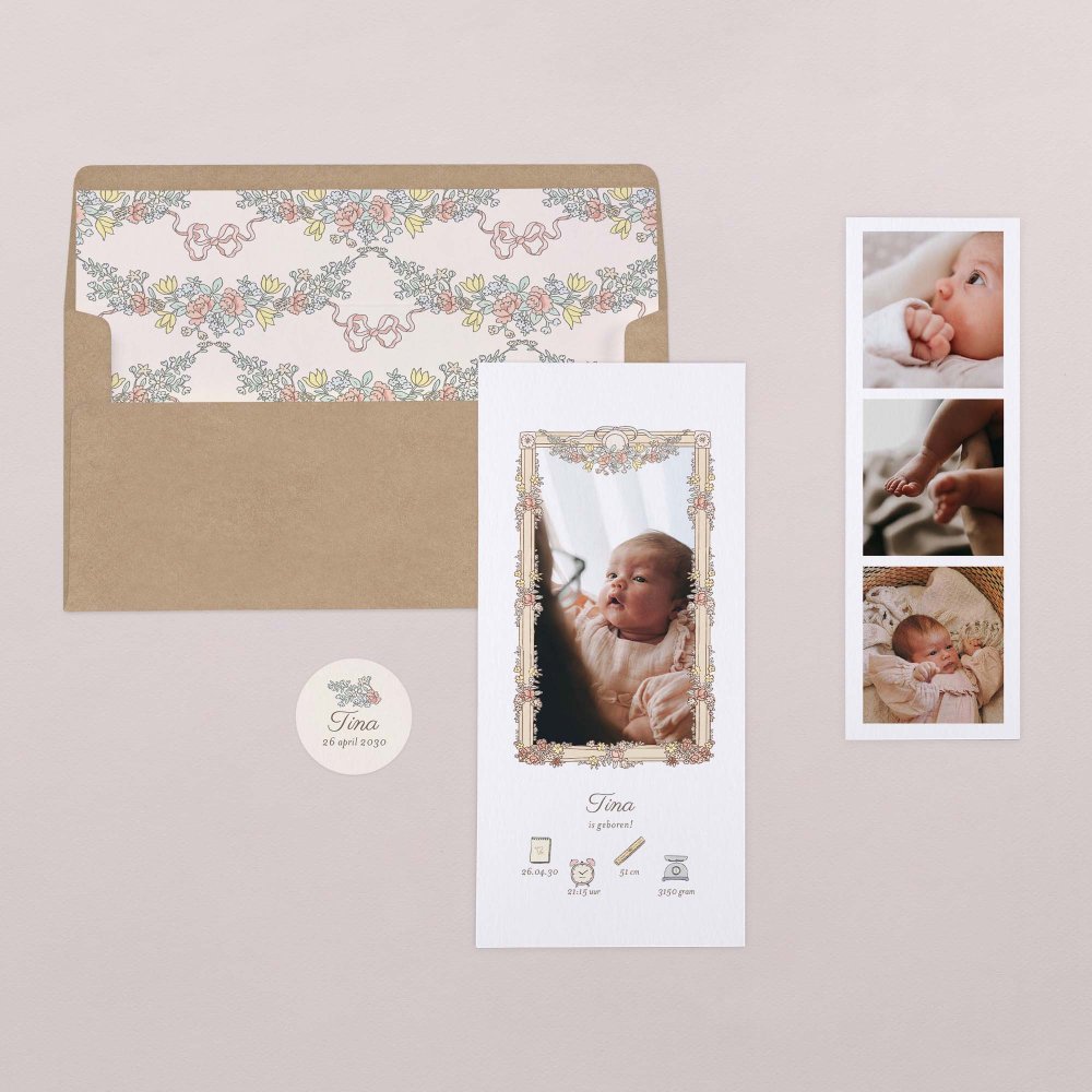 Mijn eerste portret - roze