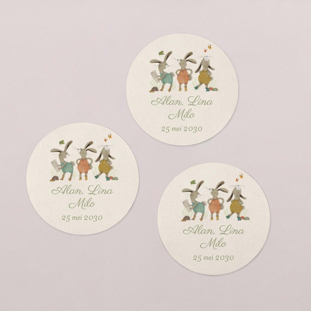 Drie kleine konijntjes