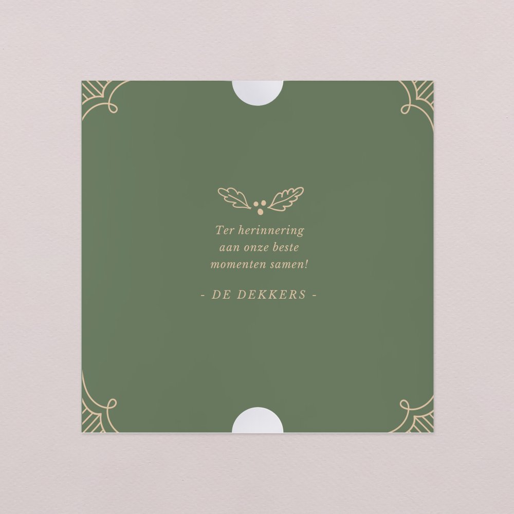 Diepgroene vintage decoratie