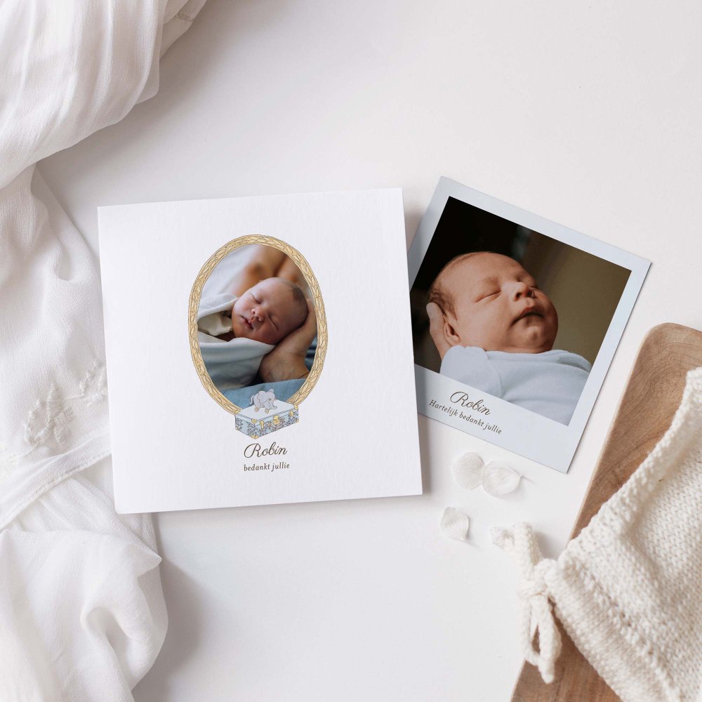 Mijn eerste portret - blauw