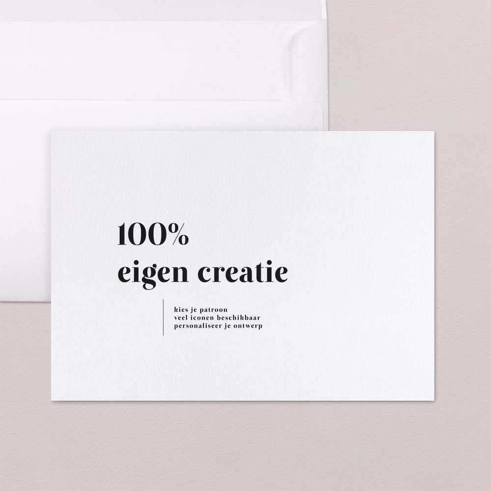 100% eigen creatie