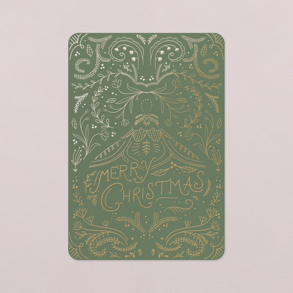 Diepgroene vintage decoratie