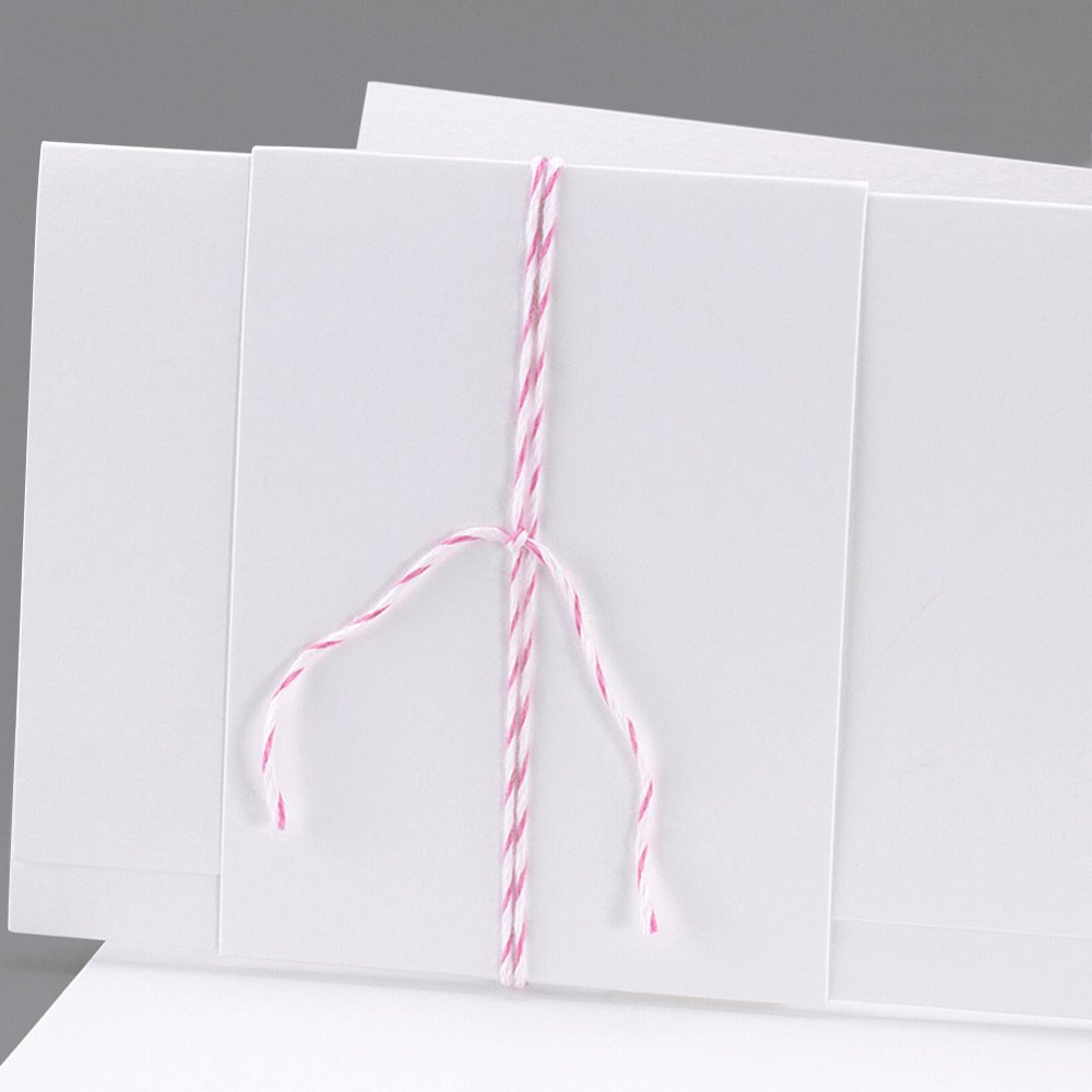 Baker Twine roze en wit 90 cm