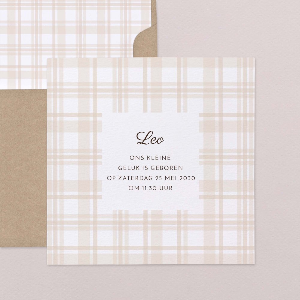 Beige tartan