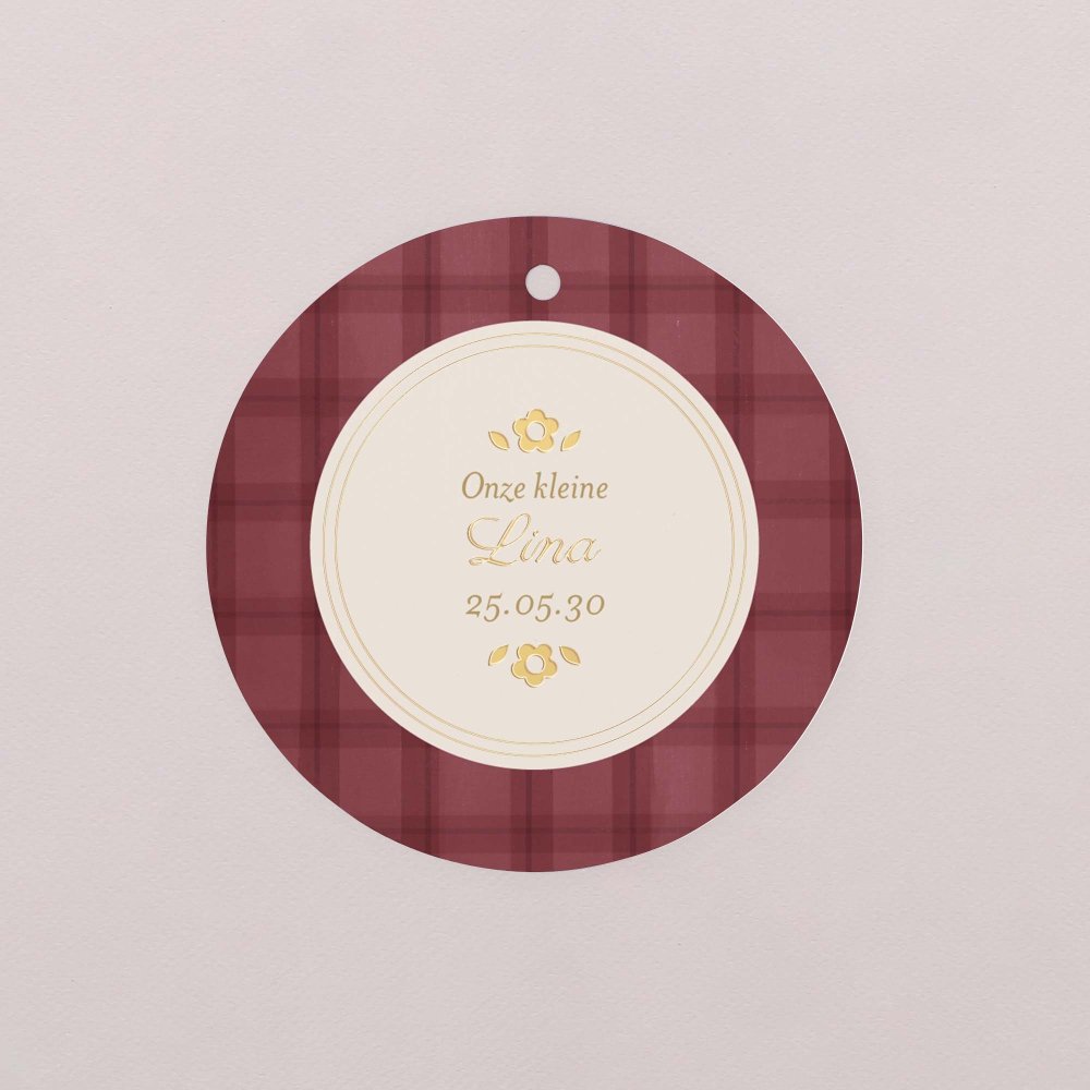 Burgundy tartan
