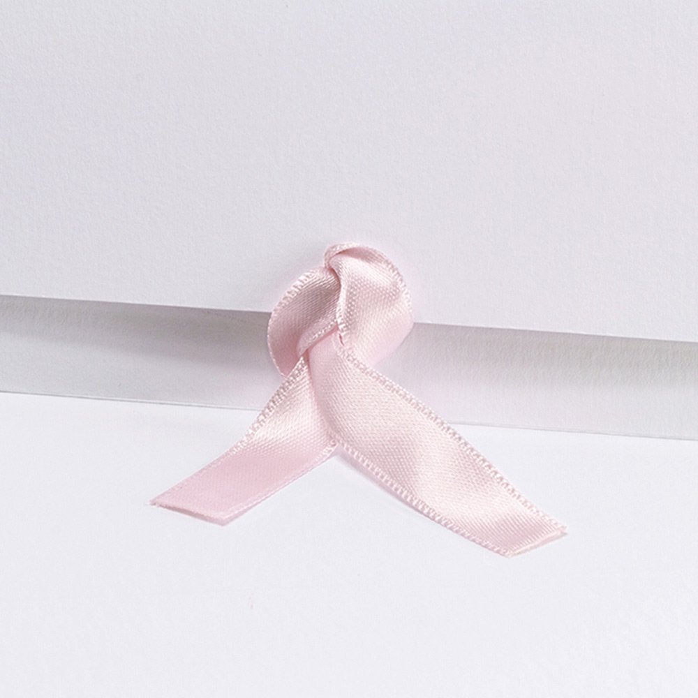 Lichtroze satijnen lint 15 cm