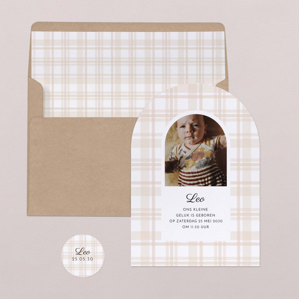 Beige tartan