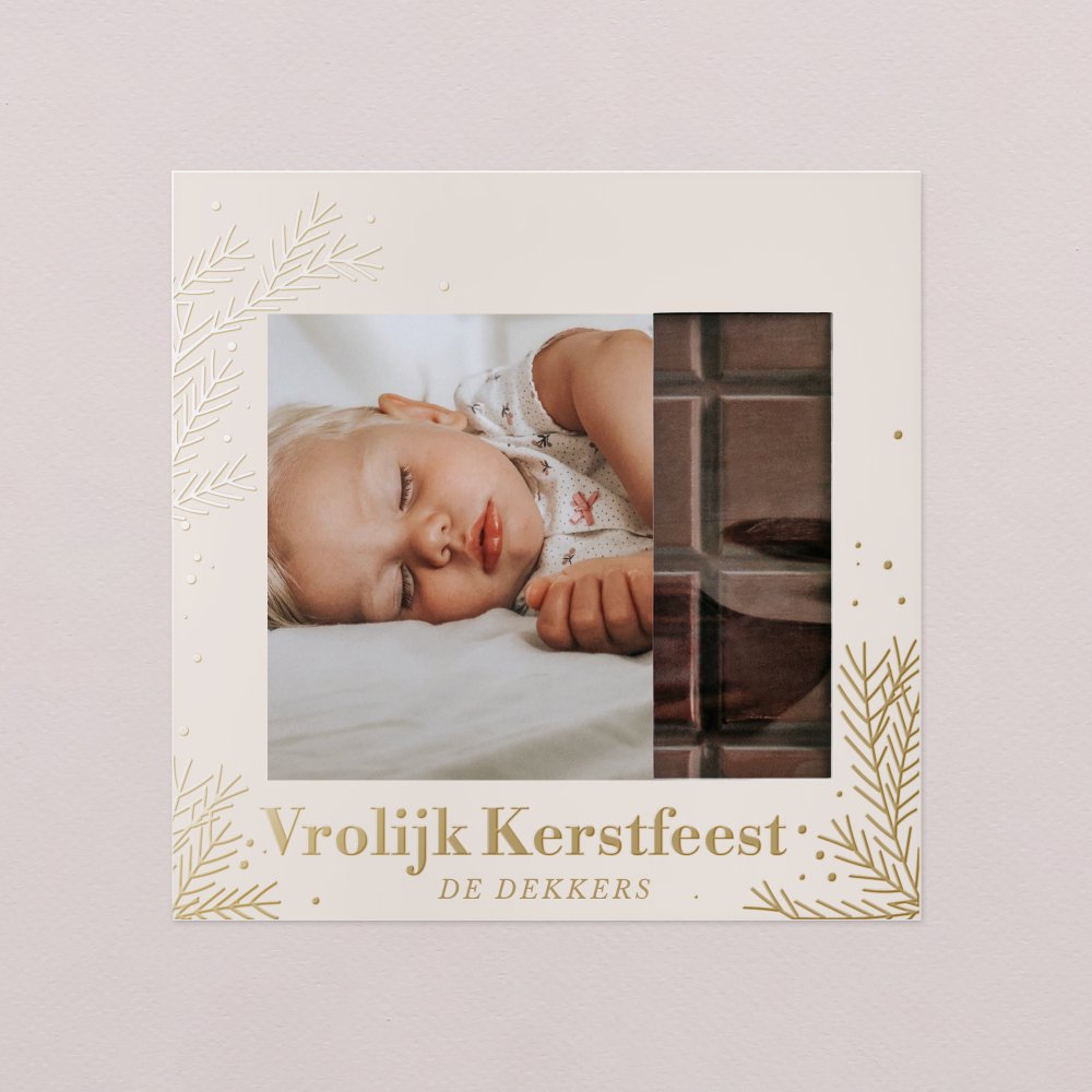 Kerstbal - gouden krans