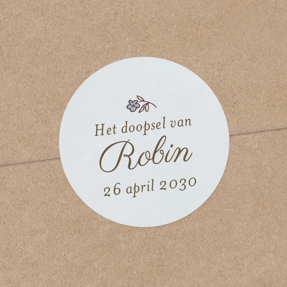 Mijn eerste portret - blauw