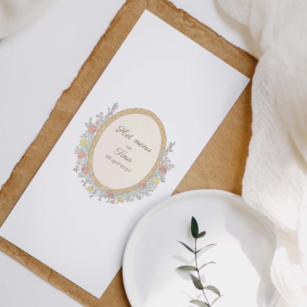 Mijn eerste portret - roze