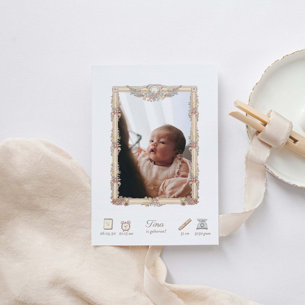 Mijn eerste portret - roze