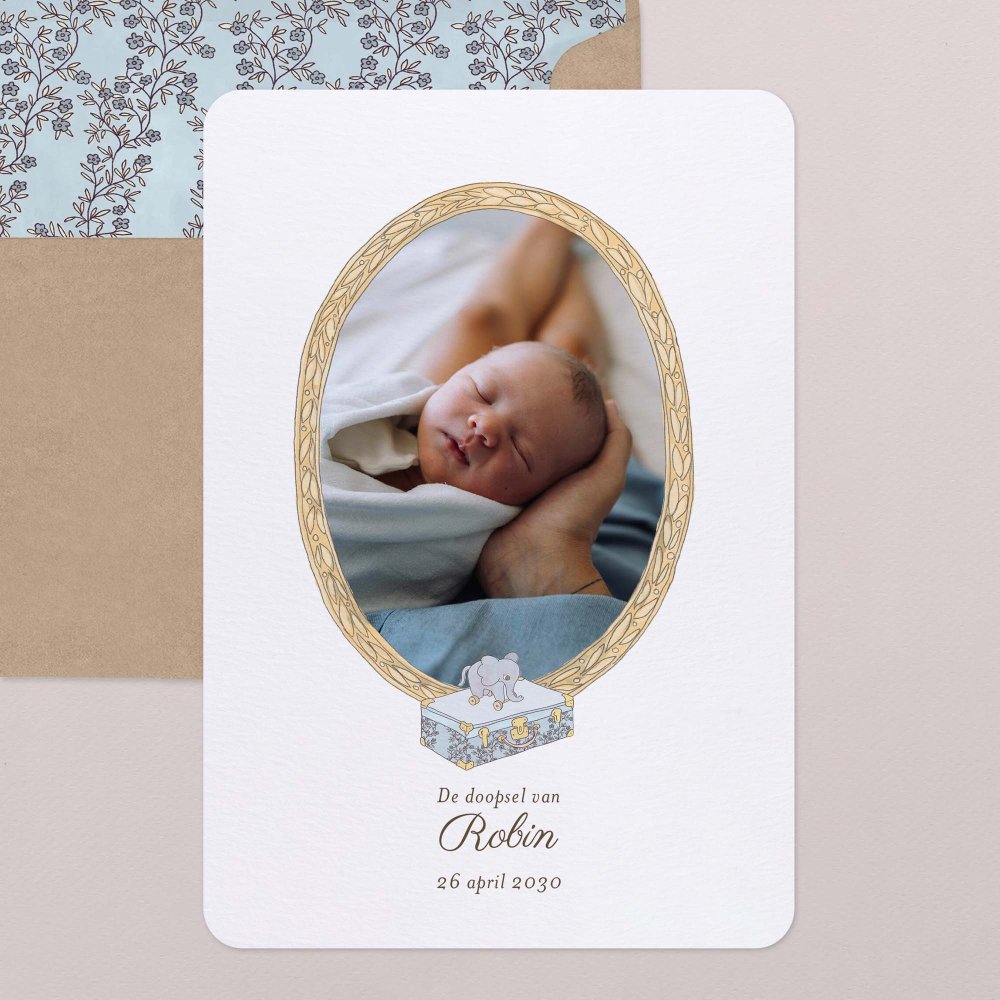 Mijn eerste portret - blauw