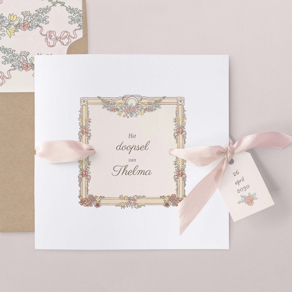 Mijn eerste portret - roze