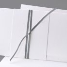 Grijs satijnen lint 90 cm