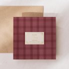 Burgundy tartan
