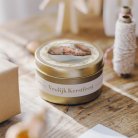 Kerstbal - gouden krans