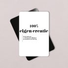 100% eigen creatie