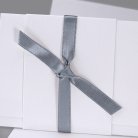 Grijs satijnen lint 90 cm