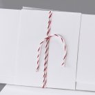 Baker Twine rood en wit 90 cm