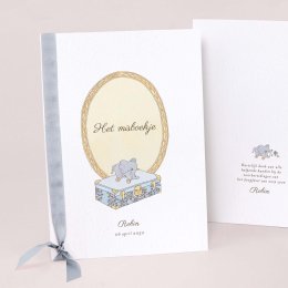 Mijn eerste portret - blauw