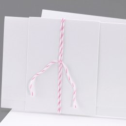 Baker Twine roze en wit 90 cm