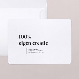 100% eigen creatie