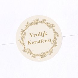 Kerstbal - gouden krans
