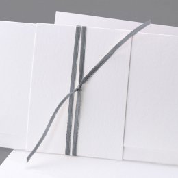 Grijs satijnen lint 90 cm