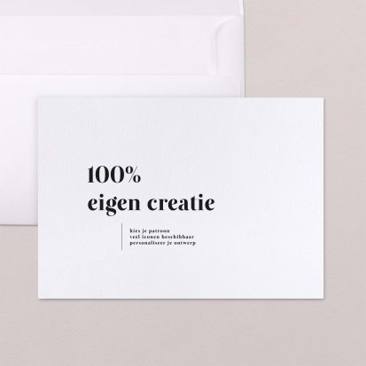 100% eigen creatie