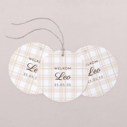 Beige tartan