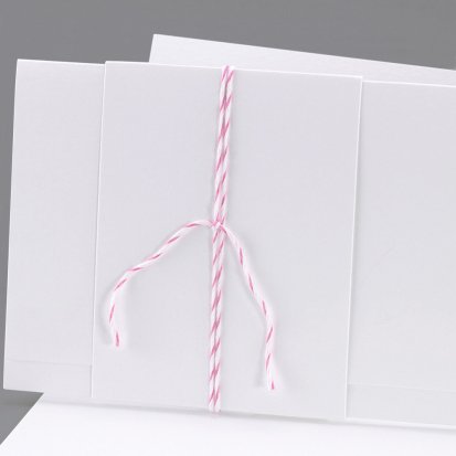 Baker Twine roze en wit 90 cm