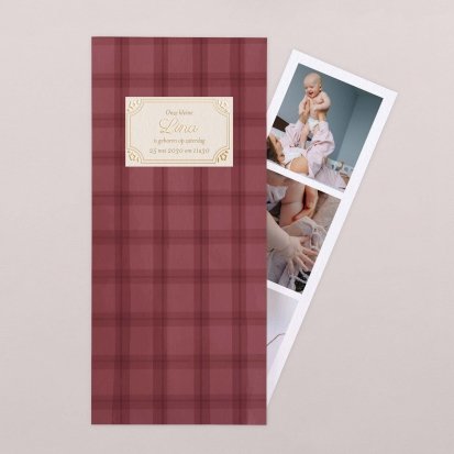 Burgundy tartan