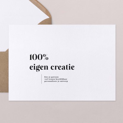 100% eigen creatie