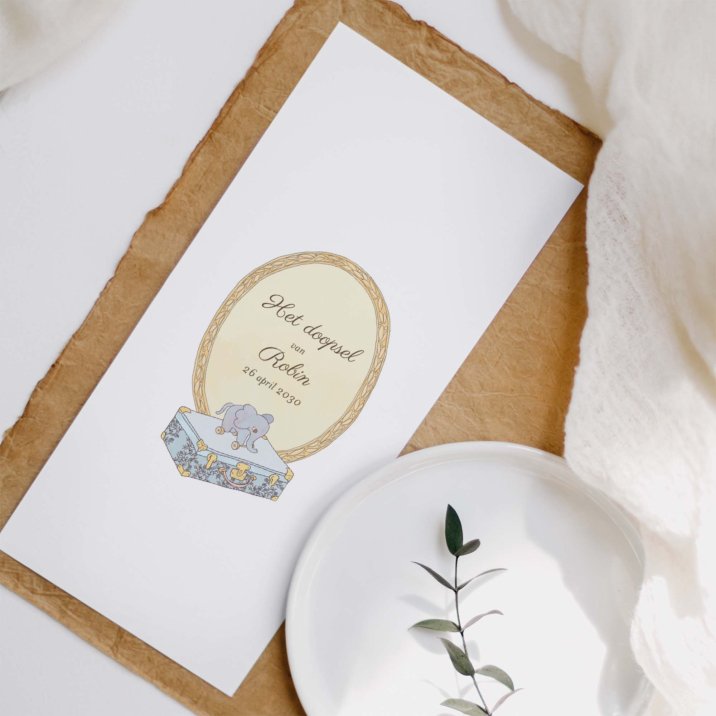 Mijn eerste portret - blauw