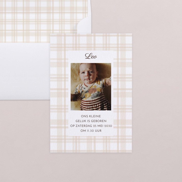 Beige tartan