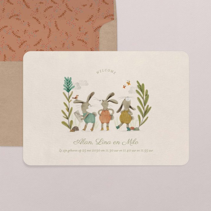 Drie kleine konijntjes