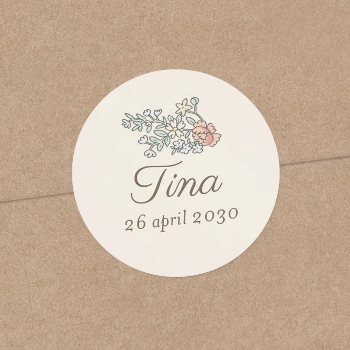 Mijn eerste portret - roze