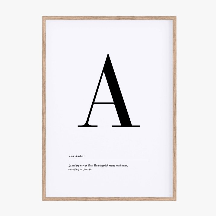 Letter poster