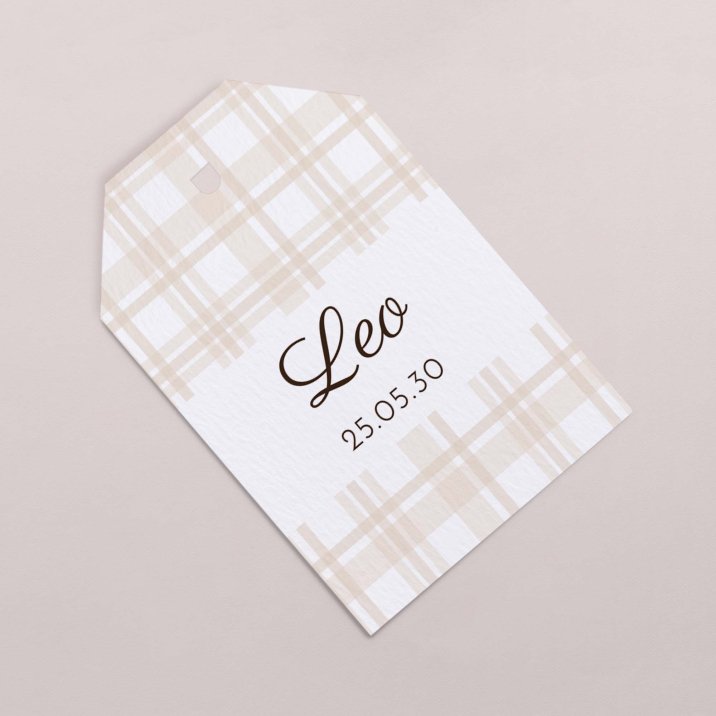 Beige tartan