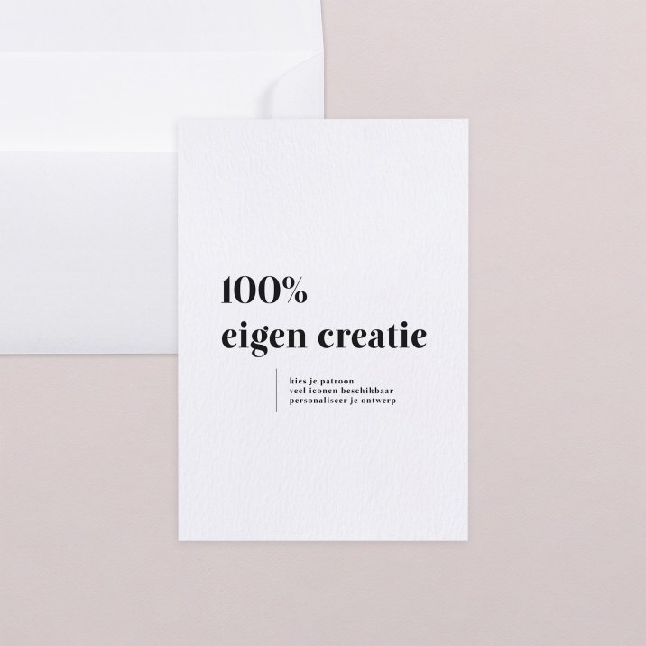 100% eigen creatie