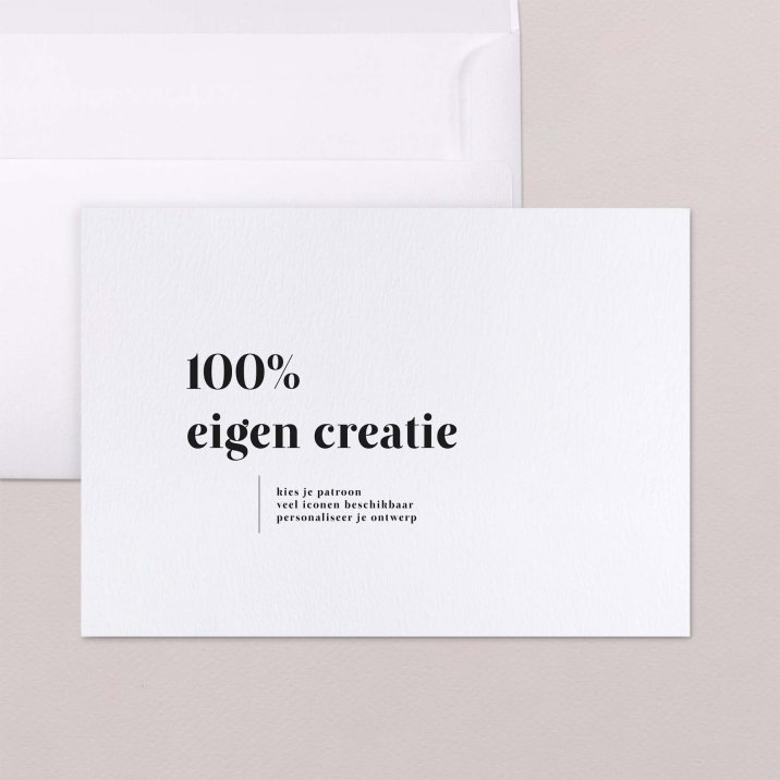 100% eigen creatie
