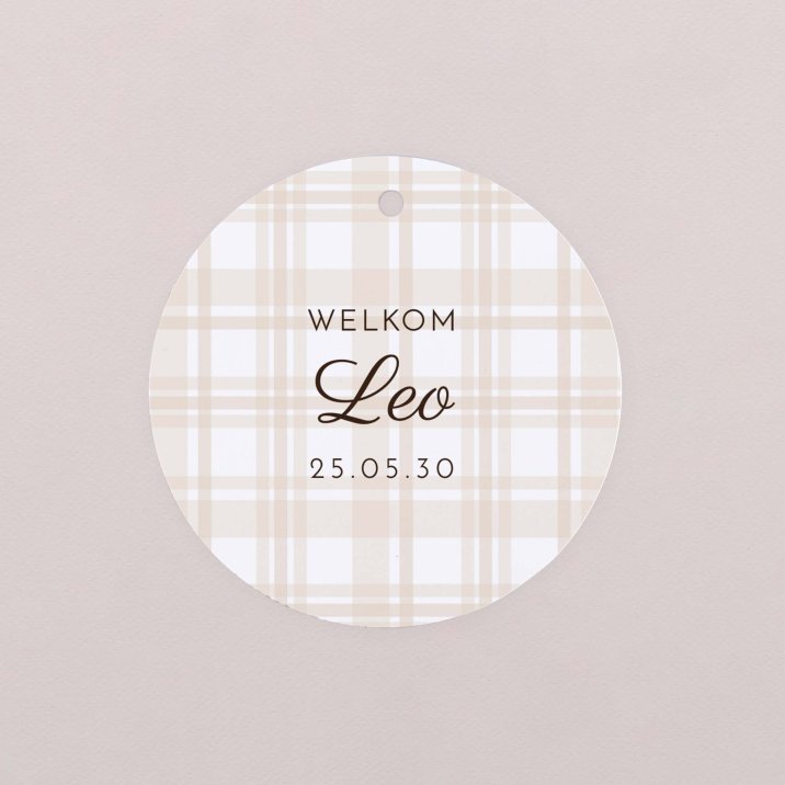 Beige tartan