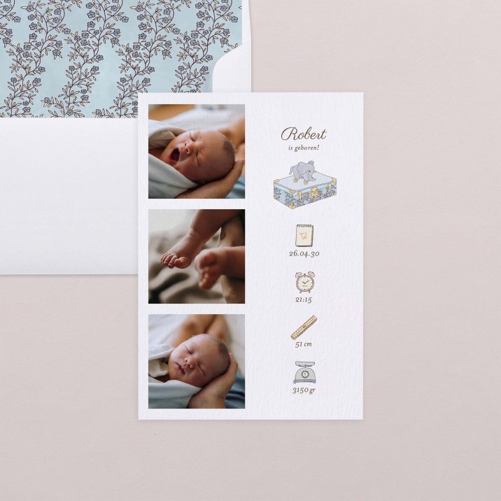 Memory box - blauw